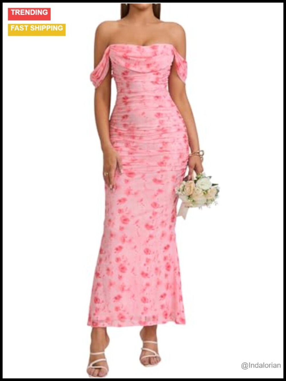 Off Shoulder Maxi Dress Ruched Corset Bodycon Formal Wedding Guest